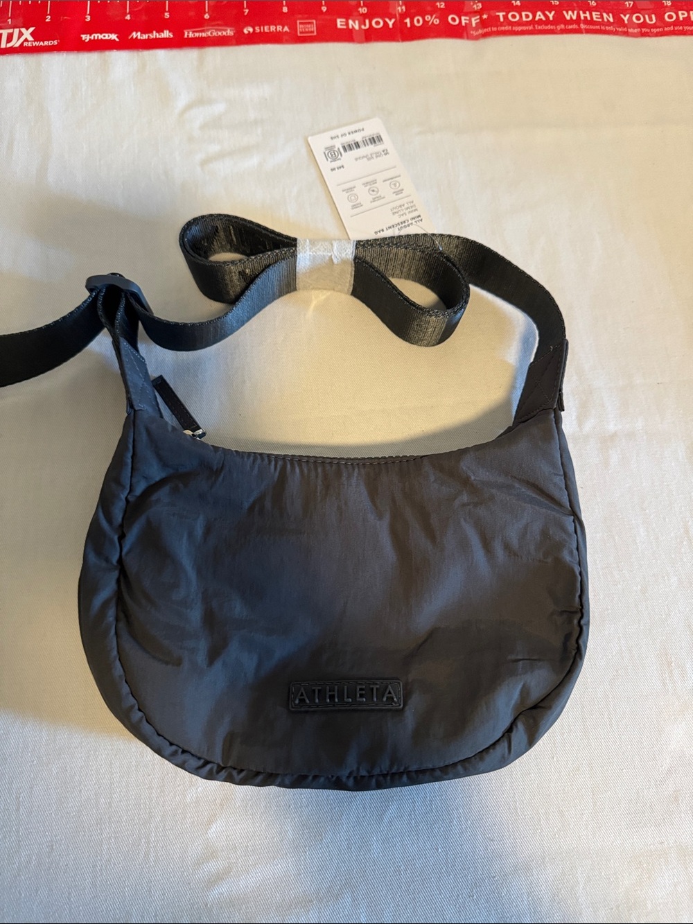 Grey Athleta shoulder bag small